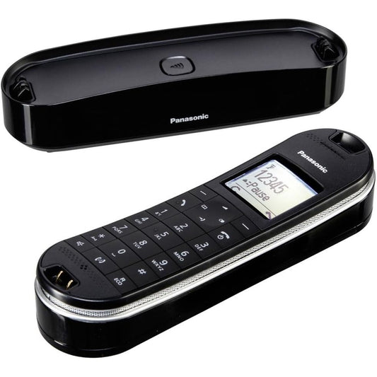 319594 - PANASONIC Telefon pa tel KX-TGK320GB me sekretari telefonike (telefon analog DECT, modalitet Eco-Plus, bllokim thirrjesh, orë me zile, monitor për foshnje) i zi