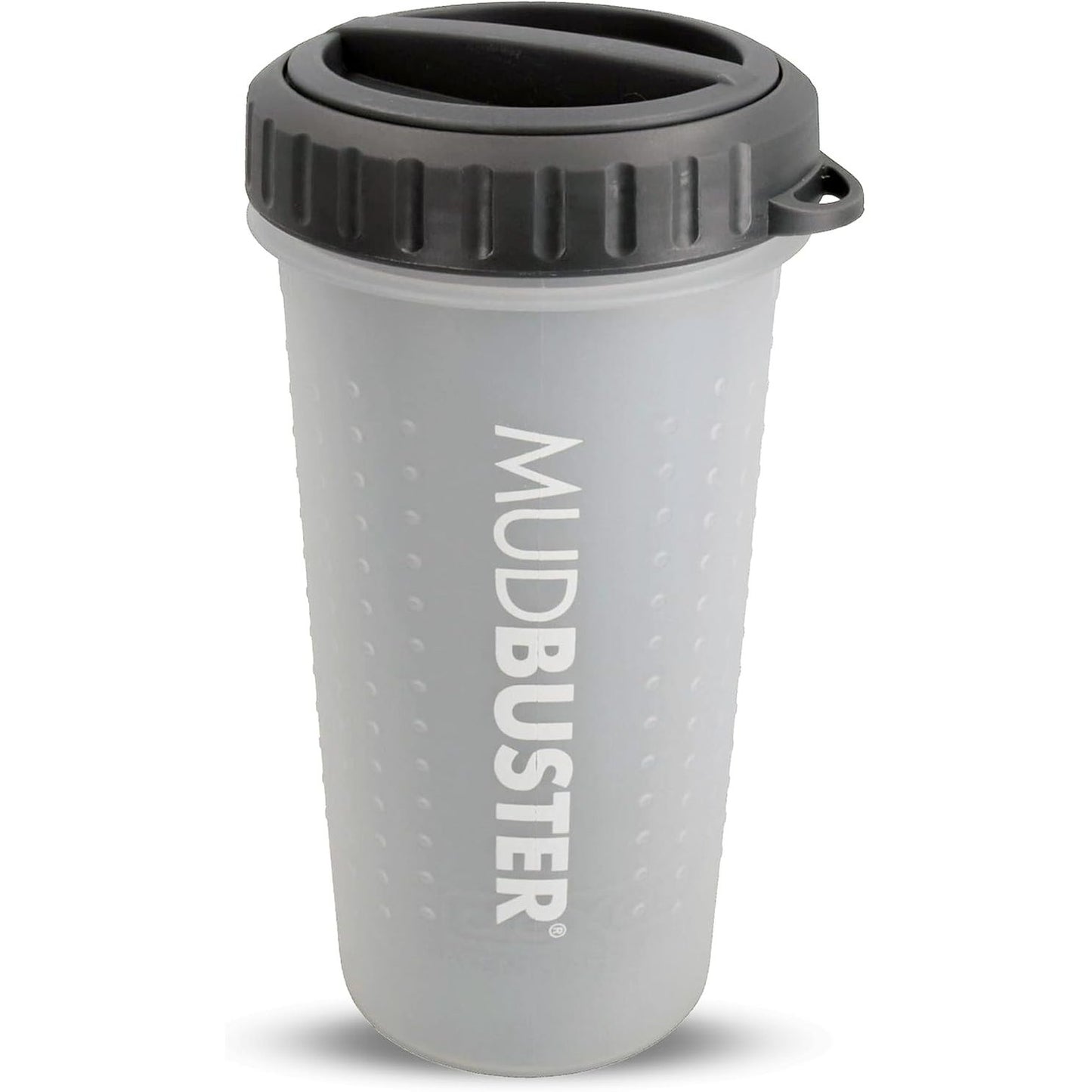 196237 - DEXAS Pastues Portativ për Putra e Qenve, MudBuster, me Kapak, Madhësi L, Gri e Çelët