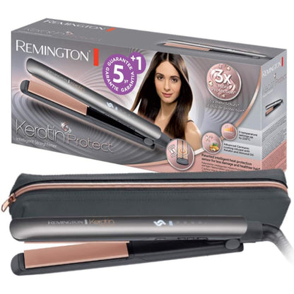 275108 - REMINGTON Pjastër flokësh S8598, Sensor inteligjent, Mbrojtës keratini, Qeramikë, Ekran LCD