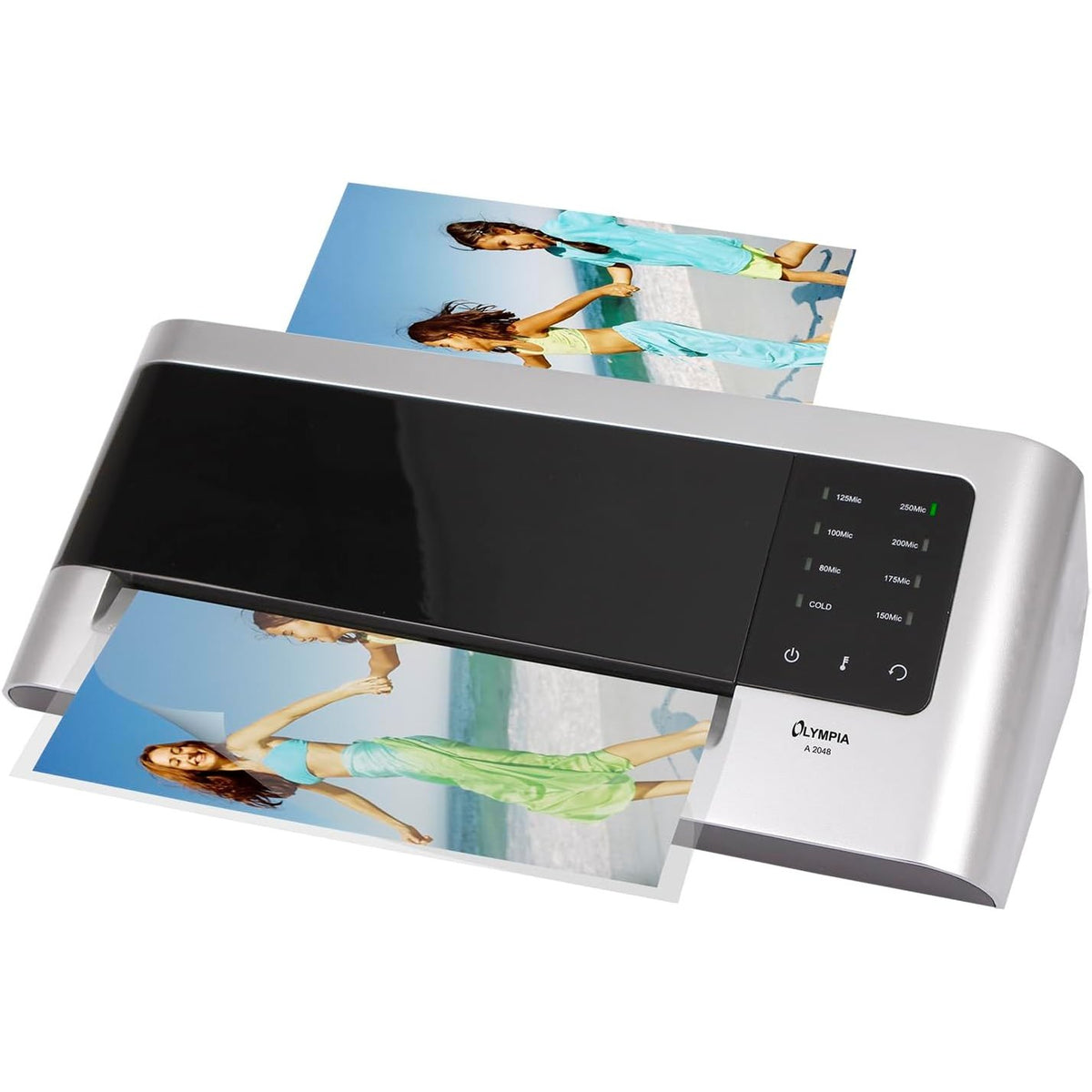 309572 - OLYMPIA Laminator A 2048 A4 | Laminator Profesional me 4 Rrotulla | 80-250 Mikron | Laminim i Shpejtë 680 mm/min | Nxehtësi & Ftohtësi, Pa Flluska | Butona Sensori & Ekran LED