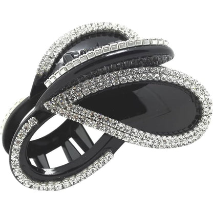 297354 - MEILLIWISH Kthetra me kapëse flokësh flutura me diamant, D14, e zezë