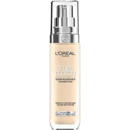 318156 - L'ORÉAL PARIS Fondatinë e lëngshme True Match, SPF 17, 30 ml, e disponueshme në 40 nuanca, liri 1.5 N
