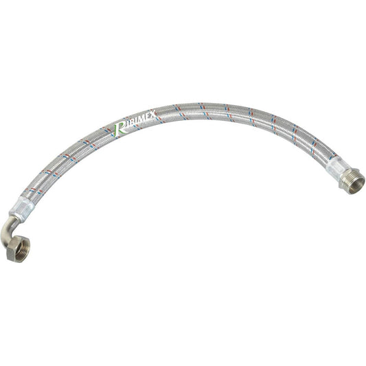 163794 - RIBIMEX - Tub Çeliku Inox i Thurur, 70cm, Argjend, me Përmasa 3x23x23cm