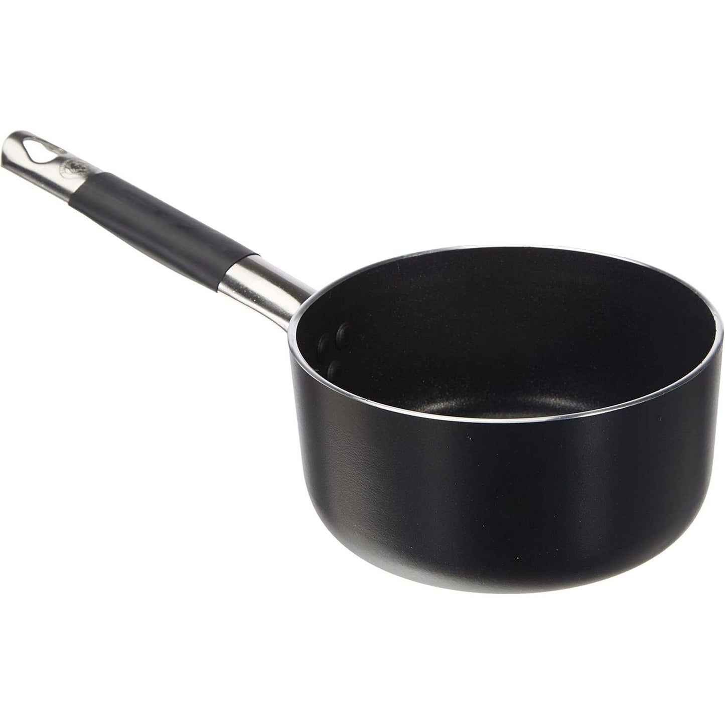 195659 - PENTOLE AGNELLI ALSC105SSC16 Tenxhere Alumini e Lartë Alblack, 3mm Trashësi, Dorezë Tubulare prej Çeliku Inox, 16cm, e Zezë