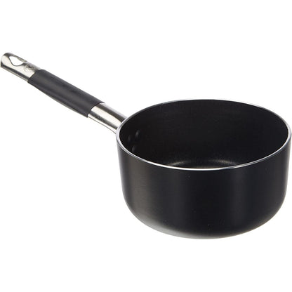 195659 - PENTOLE AGNELLI ALSC105SSC16 Tenxhere Alumini e Lartë Alblack, 3mm Trashësi, Dorezë Tubulare prej Çeliku Inox, 16cm, e Zezë