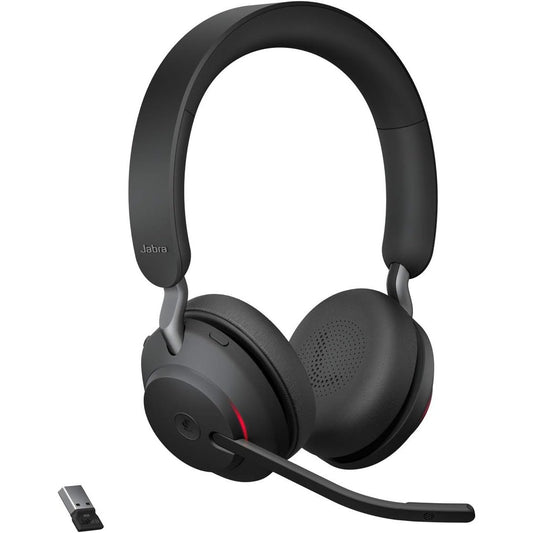 272738 - JABRA Evolve2 65, kufje pa tel stereo me anulim zhurme, adaptues Bluetooth USB-A, i zi