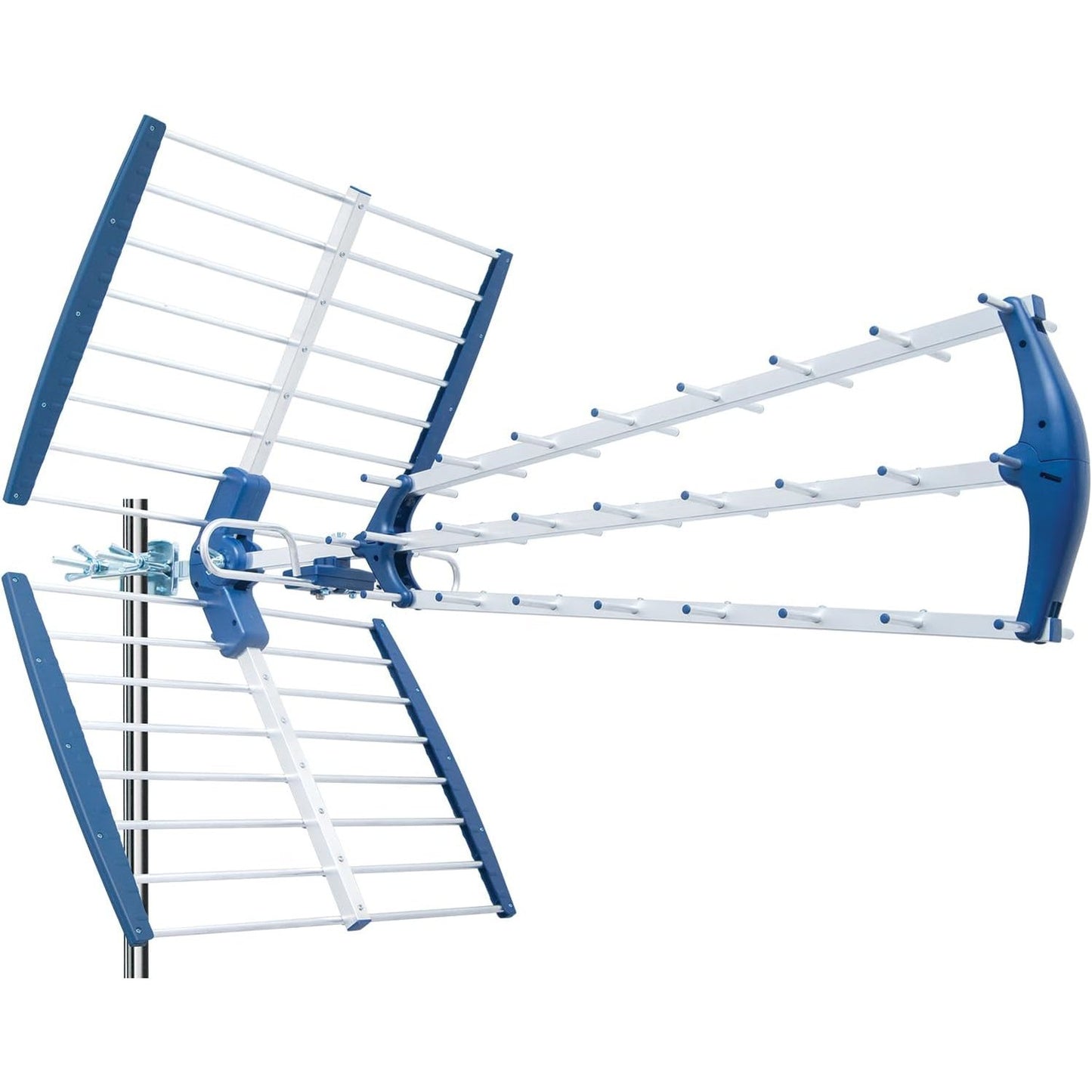 268242 - EDISION Antenë TALOS 18dB e Jashtme UHF Tri-band 21-48 MHz, Filtër 5G LTE, Frekuenca 470-694 MHz, Gjatësi 105 cm, Blu