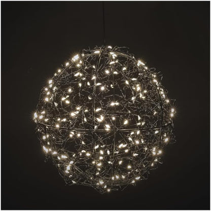 240810 - EMOS Glob LED me tela 200 LED, e bardhë e ngrohtë, efekt vezullues, dekorim rrumbullakët për varje dhe qëndrim në këmbë, kabllo 5 m, Ø 20 cm, i zi