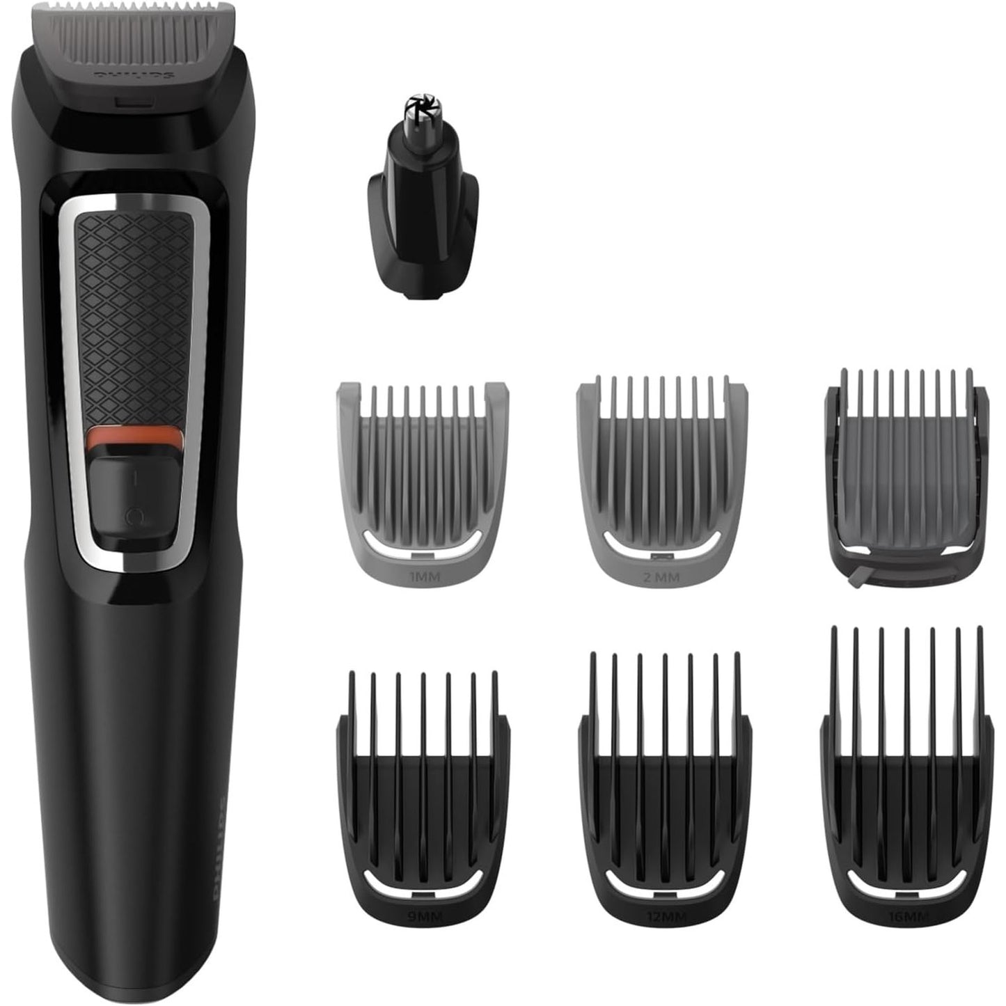 293008 - PHILIPS Makinë prerëse shumë-stili Series 3000 8-në-1, një mjet, stilim i lehtë për fytyrën dhe flokët, 11 gjatësi prerjeje (0.5 deri në 16 mm), modeli MG3730/15