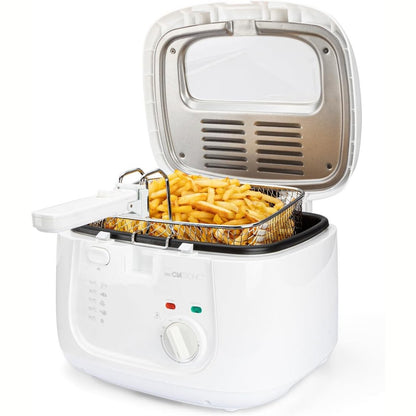 288356 - CLATRONIC Fritezë e Thellë FR 3771, kapacitet 2.5L, me vaj, filtër kundër erës dhe yndyrës, enë vajit jo-ngjitës, termostat me ndryshim vazhdim