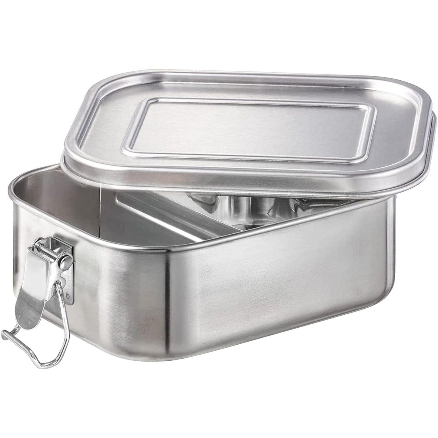 257140 - KUTI DREKE NEWANER prej çeliku inox, 800 ml, e papërshkueshme nga rrjedhjet, me ndarës të lëvizshëm