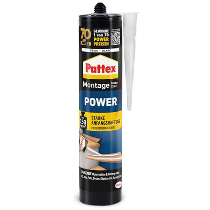 322759 - PATEX POWER MOUNTING, ngjitës ndërtimi me ngjitje të fortë fillestare, për materiale thithëse, për përdorim të brendshëm dhe të jashtëm, 1 x 370g