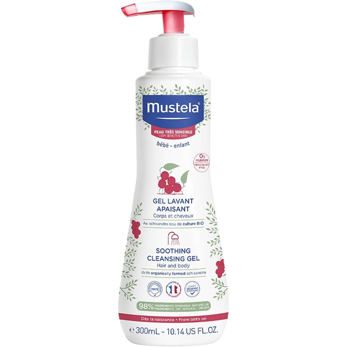 321513 - MUSTELA Xhel larës për lëkurë shumë të ndjeshme, 300 ml