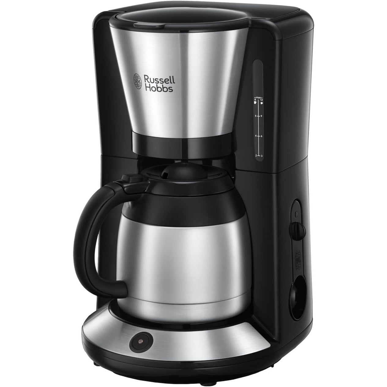 84454 - RUSSELL HOBBS Makinë Kafeje Americano, me Filtër për Nxjerrje dhe Aromë Optimale, Deri në 8 Filxhanë, Karafë Termike 1L, Pllakë Ngrohëse, Fikje Automatike, 1100W, Modeli Adventure 24020-56