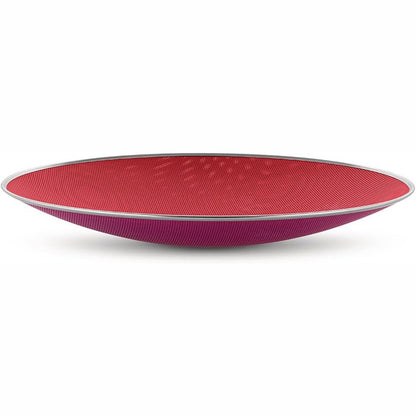 255077 - ALESSI Cohncave SC01/33, qendër dekorative me dizajn të hapur, çelik me ngjyrë me rrëshirë epoksi, Ø 33cm, e kuqe dhe vjollcë