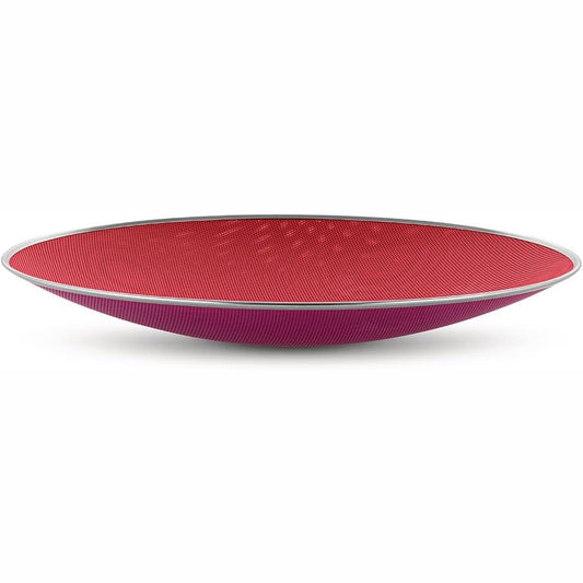 255077 - ALESSI Cohncave SC01/33, qendër dekorative me dizajn të hapur, çelik me ngjyrë me rrëshirë epoksi, Ø 33cm, e kuqe dhe vjollcë