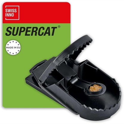 335170 - SWISSINNO Kurth për minj SuperCat me Karrem – Shumë i Fortë, i Ripërdorshëm me Atraksion Gjalpi Kikiriku – Higjenik dhe Gati për Përdorim - 1 Kurth