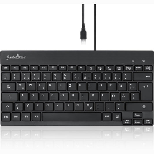 126701 - PERIXX Periboard-426, Tastierë Mini me Çelës Membranë, Lidhja USB, QWERTY, Ngjyra e Zezë