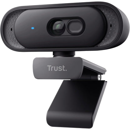 295807 - TRUST Kamera Web Ovala 2K QHD me mikrofon dhe filtër privatësie, e zezë