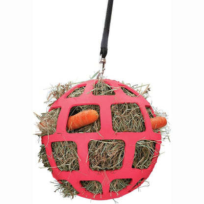 240021 - HOLLAND ANIMAL CARE Hay Slowfeeder Fun&Flex Ø 22 cm, Raft për kuaj, mban deri në 1 kg sanë, rozë