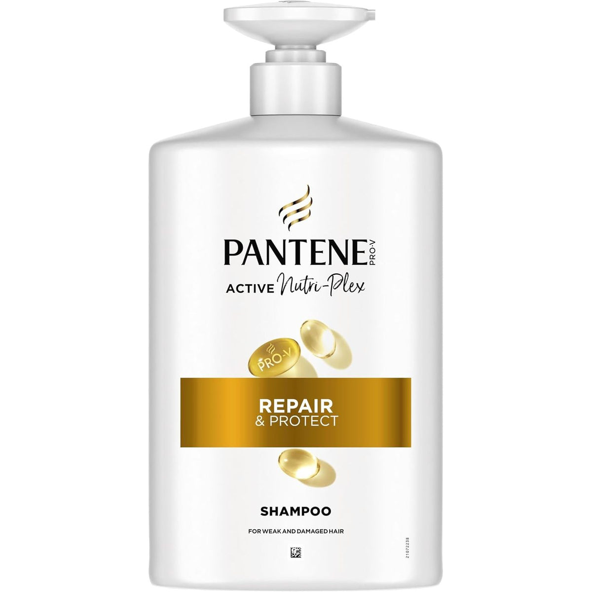 298464 - Pantene Pro-V - Shampo Riparim & Mbrojtje 1000ml me pompë për flokë të brishtë, të thatë dhe të dëmtuar, pa silikone, vajra minerale dhe ngjyrues