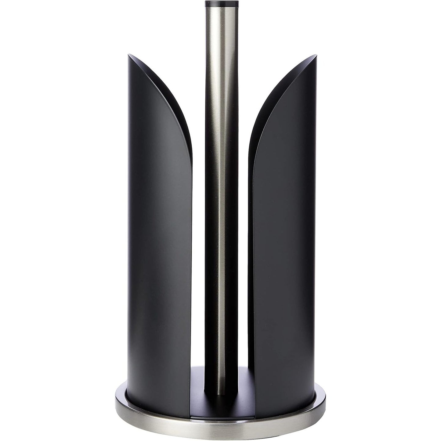 224155 - ZELLER Mbajtëse rrotullash kuzhine 27217, çelik inox/metal, mat, e zezë, Ø15x30.5 cm