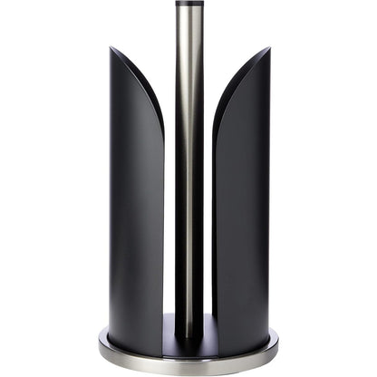 224155 - ZELLER Mbajtëse rrotullash kuzhine 27217, çelik inox/metal, mat, e zezë, Ø15x30.5 cm