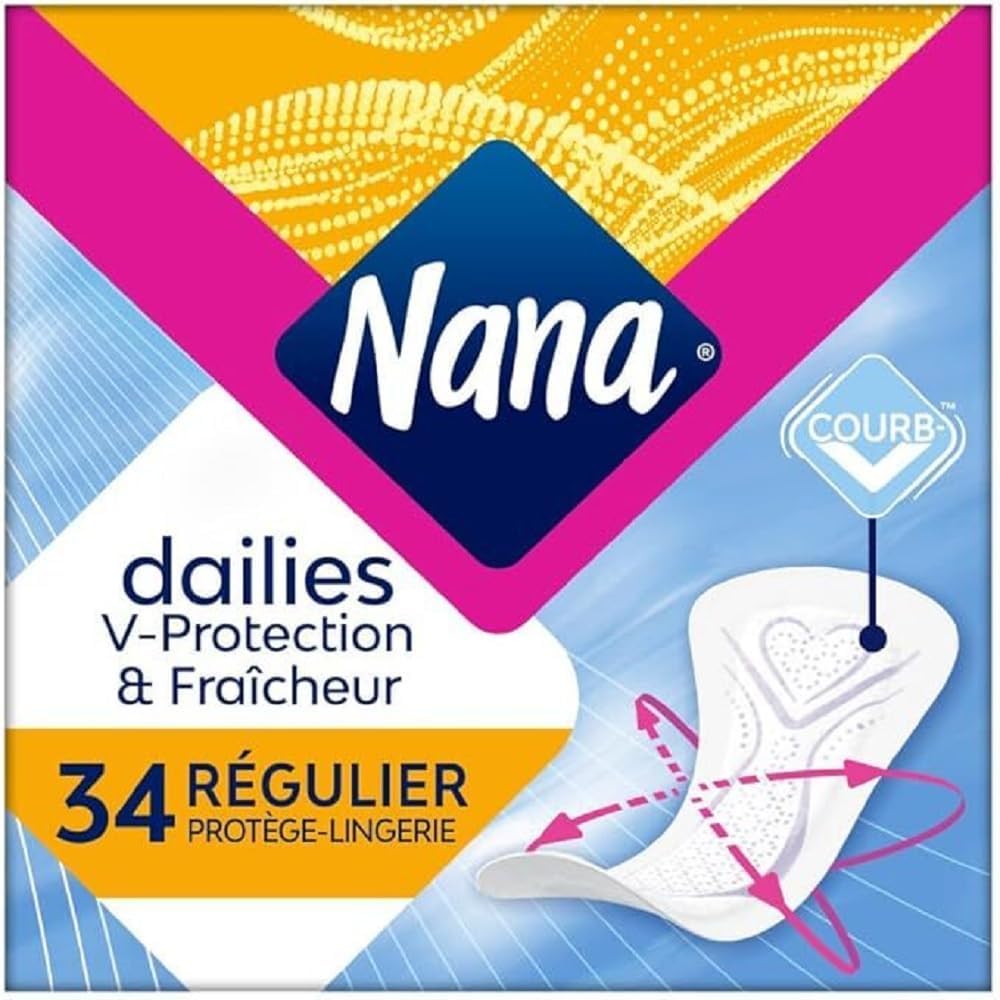 307077 - NANA DAILIES Freski & Mbrojtje - Mbrojtëse Ditore Ultra Thithëse, Standarde, 34 copë