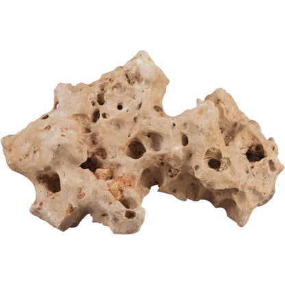 198470 - SERA - Gurë me Vrima Rock Hole Stone, Ngjyrë Bezhë me Sipërfaqe të Lëmuar, Madhësi L, Pesha 2-3kg