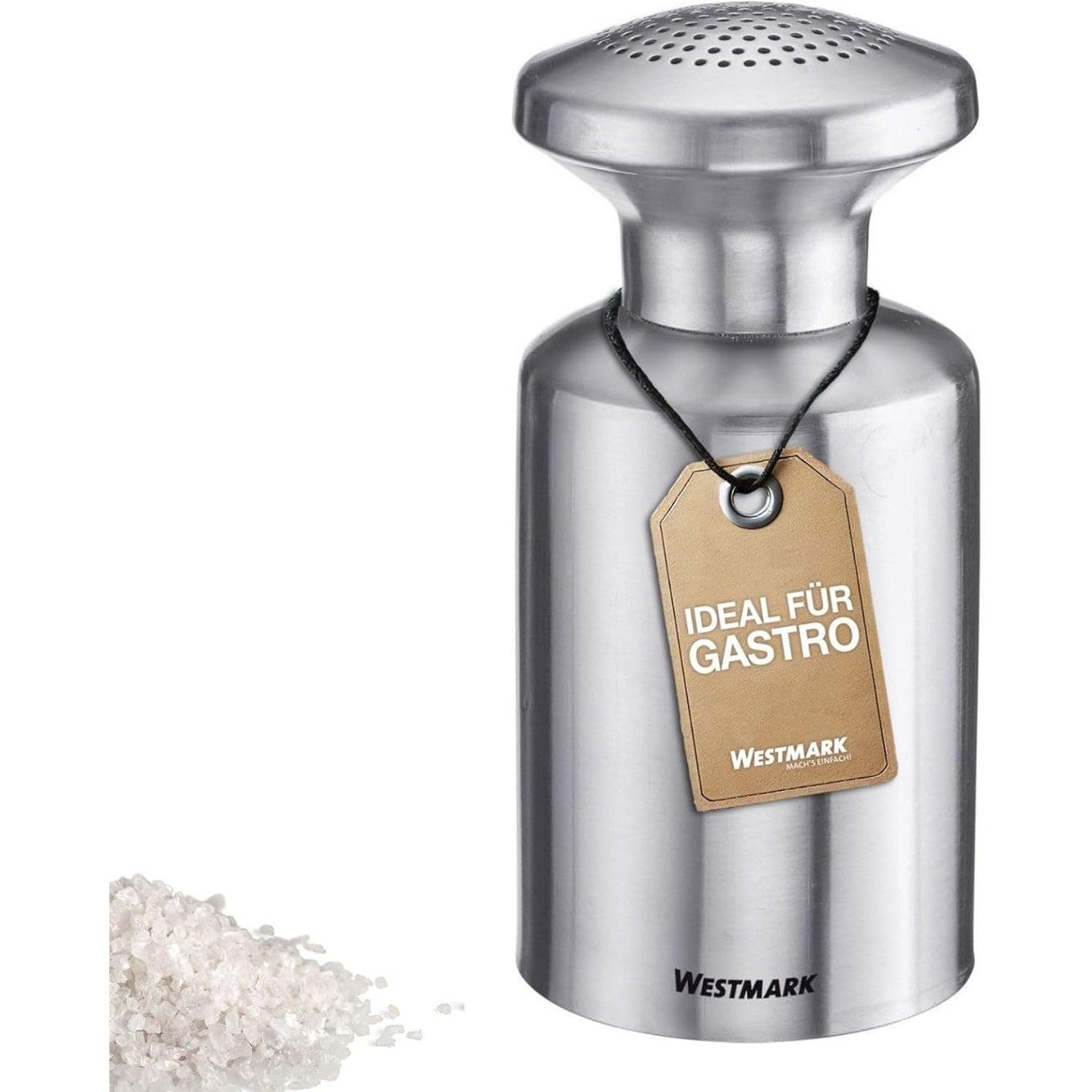 209121 - WESTMARK - Kripëzuese Gastro Alpha, Kapaciteti 500 ml, Materiali Inox, Ideale për Kuzhinë Ushqimore dhe Komerciale, Kripë dhe Sheqer