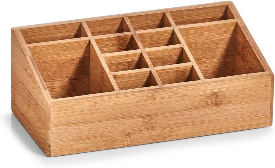 253114 - ZELLER Organizues 25385 me 12 ndarje, bambu, 25.4 x 12 x 10 cm