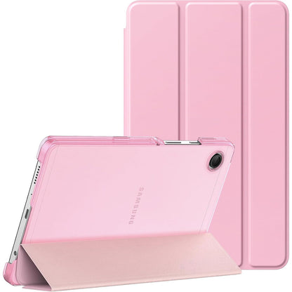 274130 - MoKo Mbrojtëse për Samsung Galaxy Tab A11 8.7 inç 2025/Galaxy Tab A9 8.7 inç 2023, Dy kënde shikimi, Rozë lulesh