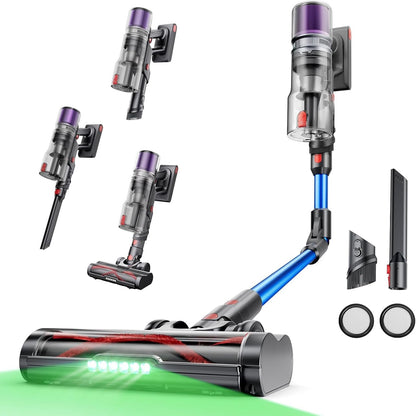 144121 - PROSCENIC P16 Fshesë me Korrent pa Tel, Fuqia e Thithjes 50KPA, Furçë e Përmirësuar Kundër Ngatërresave, Kohë Pastëruese 65 Minuta, i Përshtatshëm për Dysheme, Qilima dhe Qime Kafshësh Shtëpiake