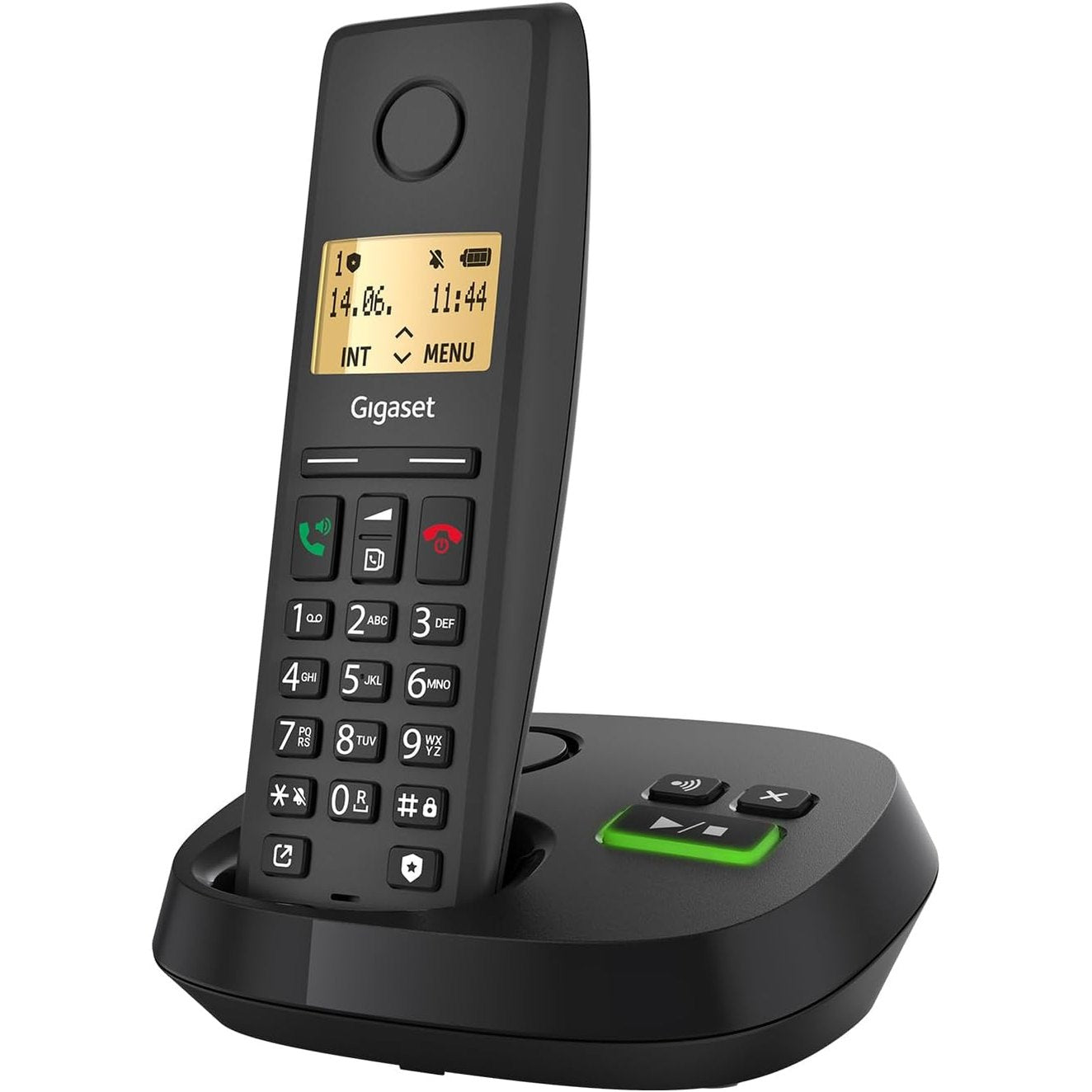 268317 - GIGASET Pure 220A - Telefon DECT pa tel, Sekretari Sekretarie, Buton Bllokimi Thirrjesh, Funksion pa Duar, 80 Kontakte, E Zezë Antracit