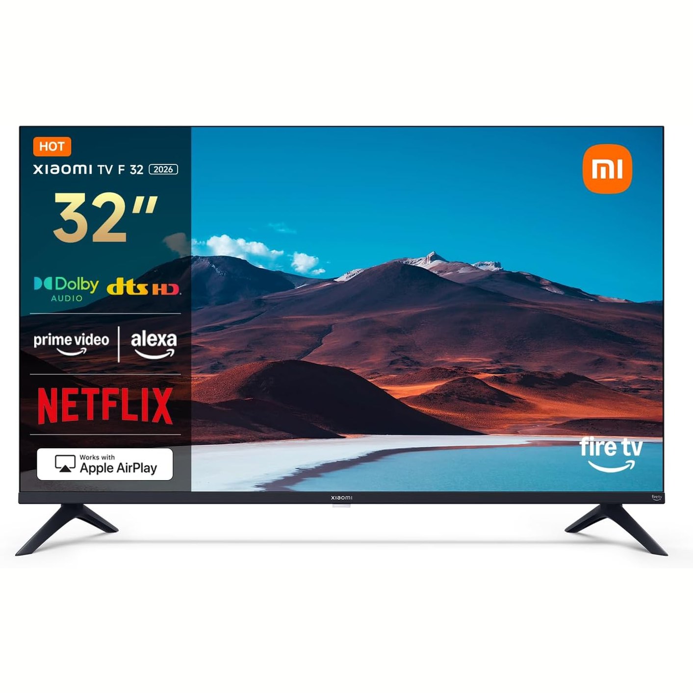 272733 - XIAOMI 32 inç F TV, HD, Smart TV, Kontroll Vokal Alexa, Dolby Audio, DTS Virtual:X, DTS-HD, I pajtueshëm me AirPlay