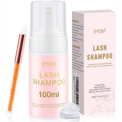 303907 - EMEDA Shampo për Qerpikët 100ml me Furçë, Pastrues me Shkumë për Qerpikët, për Përdorim në Sallon dhe në Shtëpi