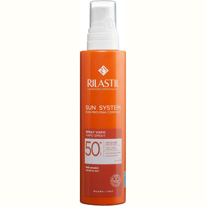 271988 - RILASTIL Sprej trupi Sun System, SPF50, ultra i lehtë, për të gjitha llojet e lëkurës, pako 200 ml