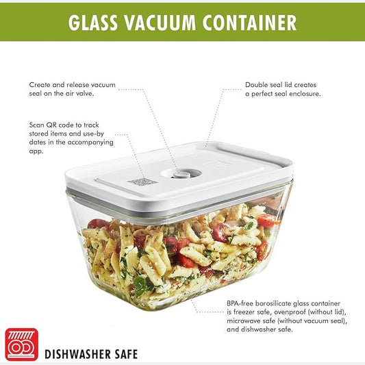 14738 - ZWILLING Fresh & Save – Enë qelqi e vogël, hermetike për ruajtjen e ushqimit, enë për përgatitjen e vakteve, ruajtëse ushqimi.