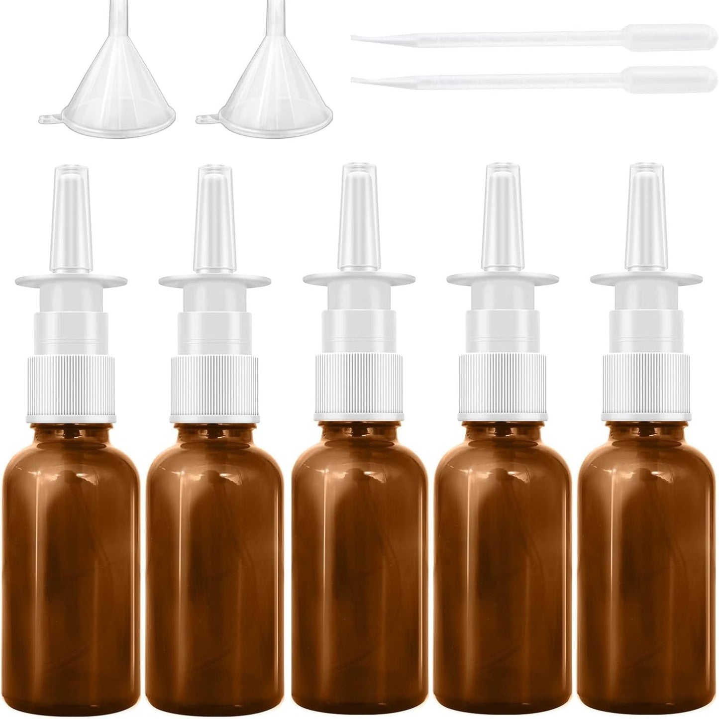 186838 - NEUYTIKY - Pako me 5 Shishe Spreji Nazal të Ripërdorshme, 30ml, për Parfum, Vajra Esencialë, Tretje Fiziologjike