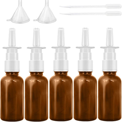 186838 - NEUYTIKY - Pako me 5 Shishe Spreji Nazal të Ripërdorshme, 30ml, për Parfum, Vajra Esencialë, Tretje Fiziologjike