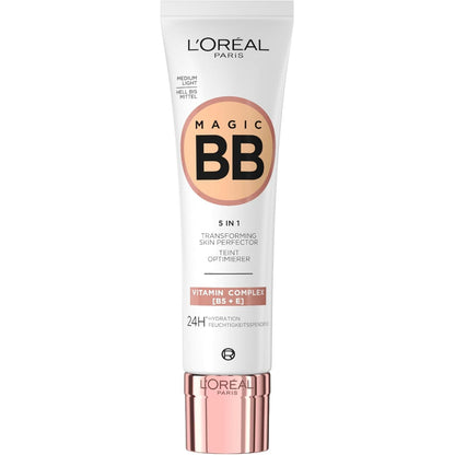 318538 - L'ORÉAL PARIS Krem Dite Ushqyes dhe Grim Magic BB, BB Krem Hidratues 1-24H, Medium Light, 30ml