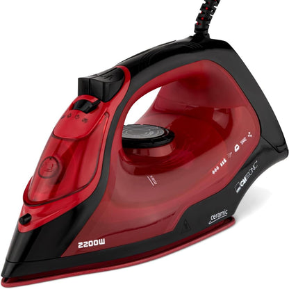 209615 - CLATRONIC Hekur me Avull DB 3752, Pllakë Qeramike, Fuqi 2200W, Depozitë Uji 250ml, me Ndalues Pikimi dhe Kundër Gurgurit