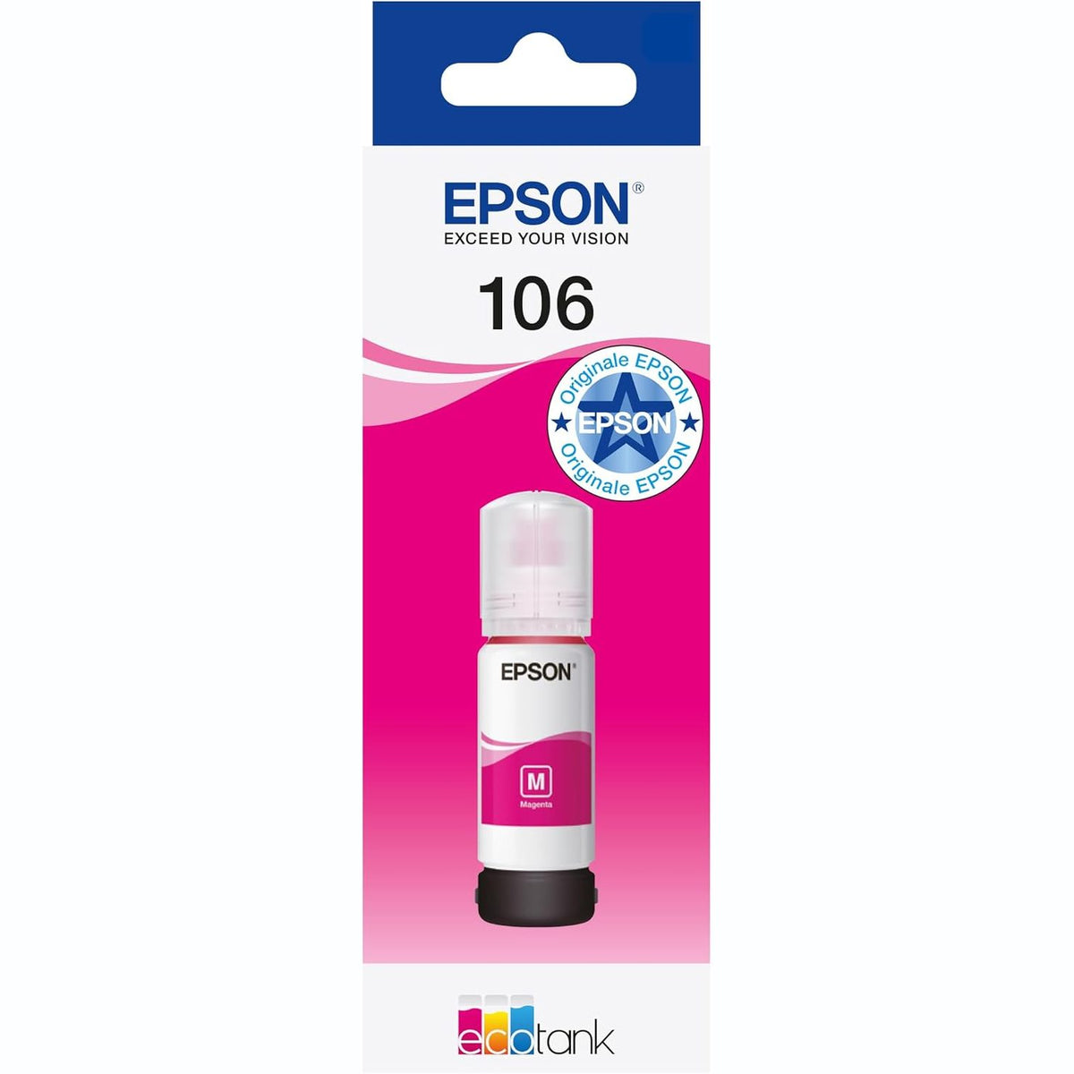 296181 - EPSON 106 EcoTank Magenta, Shishe Origjinale Boje, ET-7700 ET-7750