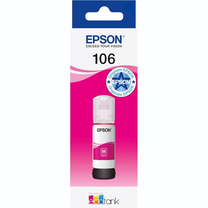 296181 - EPSON 106 EcoTank Magenta, Shishe Origjinale Boje, ET-7700 ET-7750