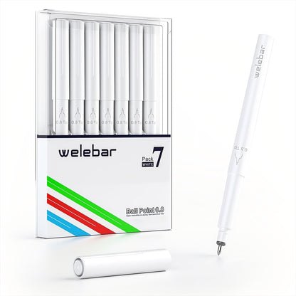 309260 - WELEBAR Stilolapsa xheli të bardhë për Cricut Maker 3/Maker/Explore 3/Air 2/Air, pako me 7 stilolapsa 0.8 mm