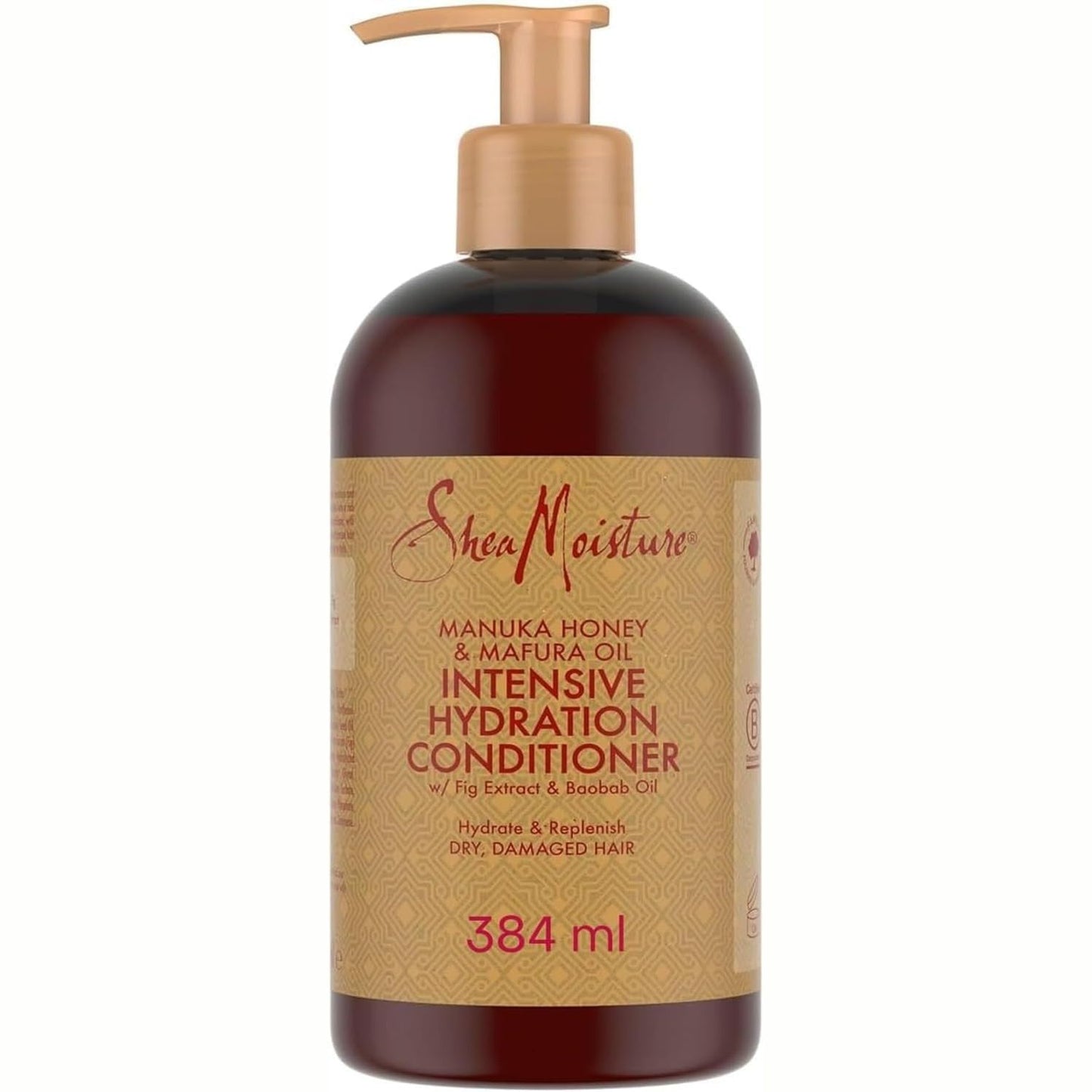 275599 - SHEAMOISTURE - Balsam hidratues intensiv me mjaltë Manuka dhe vaj Mafura - 384 ml - Balsam flokësh pa sulfate me vaj baobab dhe gjalpë shea, për flokë të thatë dhe të dëmtuar