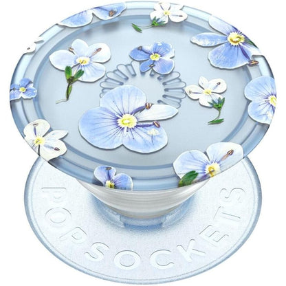 267156 - POP SOCKETS Mbajtëse Telefoni me Mbështetëse të Zgjatshme, Dorezë Ngjitëse - Panele Blu të Transparenta