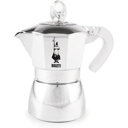 183852 - BIALETTI Makinë Kafeje Dama Pure Ice, Kapaciteti 3 Filxhanë (159ml), Materiali Alumini, Jo e Përshtatshme për Induksion