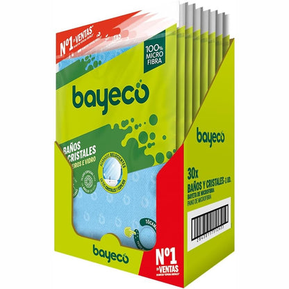 213644 - BAYECO Peceta për pastrimin e banjos dhe xhamave - Kapacitet i lartë thithës - Kuti me 30 njësi