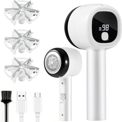 184748 - BLENDURA Heqës Pushi Elektrik me Ekran Dixhital LED, 3 Shpejtësi të Rregullueshme, Tehe me 6 Maja, Karikimi USB, i Rikarikueshëm